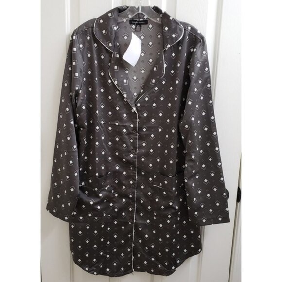 Nanette Lepore Geometric print sleep shirt-Size Small - Picture 1 of 7